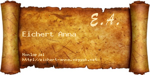 Eichert Anna névjegykártya